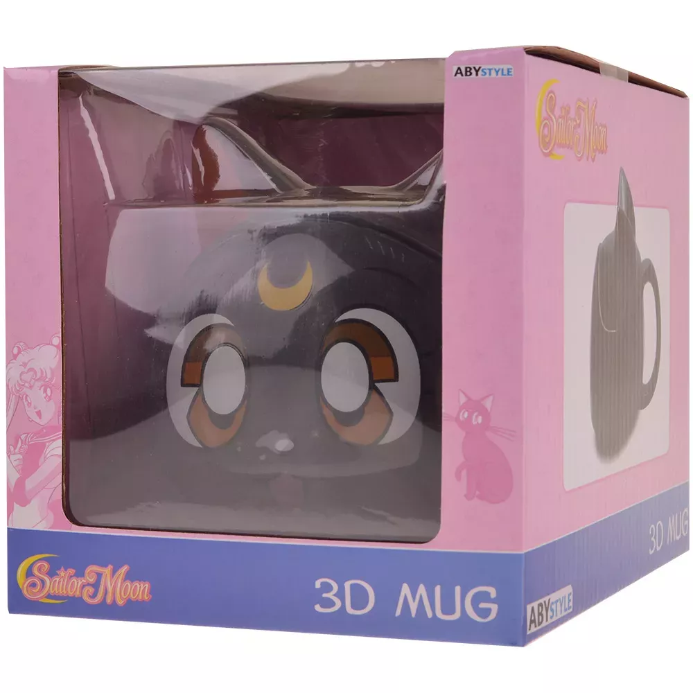 Кружка 3D с крышкой Sailor Moon Luna